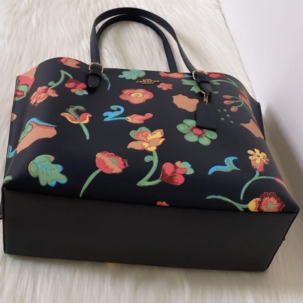 NWT💃Coach Laptop Bag Large Tote With Dreamy Land Floral Print - Picture 5 of 11
